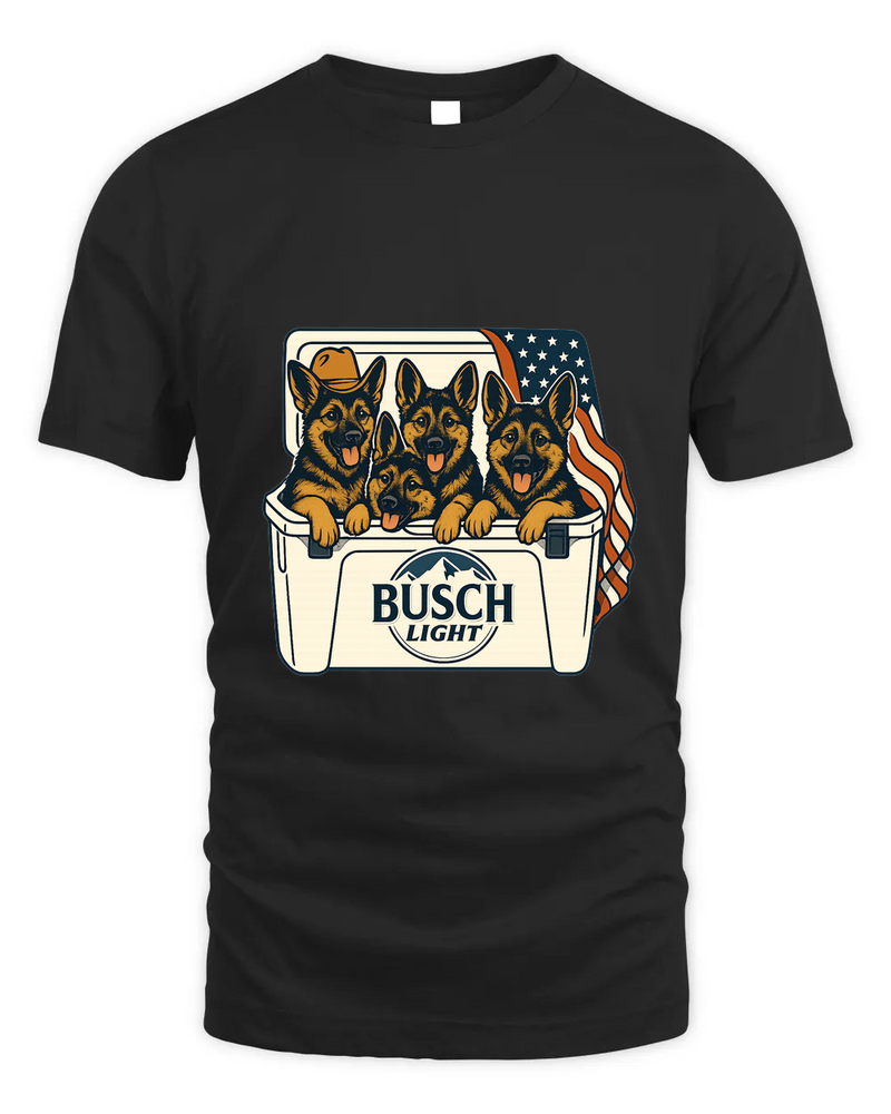 German Shepherd Patriotic 4Th Of July Funny Beer Dog Cooler, Independence Cooler Puppies, Summer 4Th Of Jult Cooler Beer, Dogs In Cooler Shirt