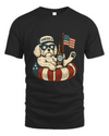 Shih Tzu Patriotic Dog Shirt Funny 4Th Of July Floatie Design For Summer Beer Shirt, America Pool Party Shirt, Usa Flag Dog