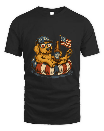 French Labrador Retriever Dog Shirt Funny 4Th Of July Floatie Design For Summer Beer Shirt, America Pool Party Shirt, Usa Flag Dog