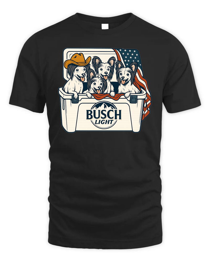 Chinese Crested Patriotic 4Th Of July Funny Beer Dog Cooler