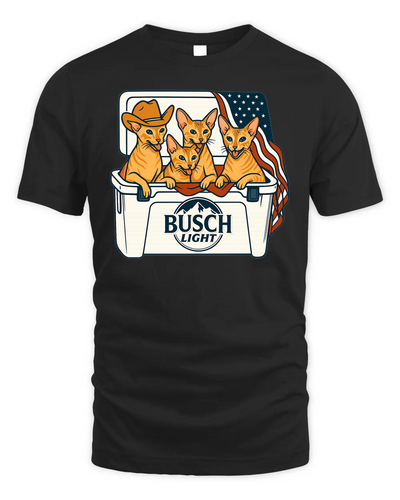Oriental Patriotic 4Th Of July Funny Beer Cat Cooler