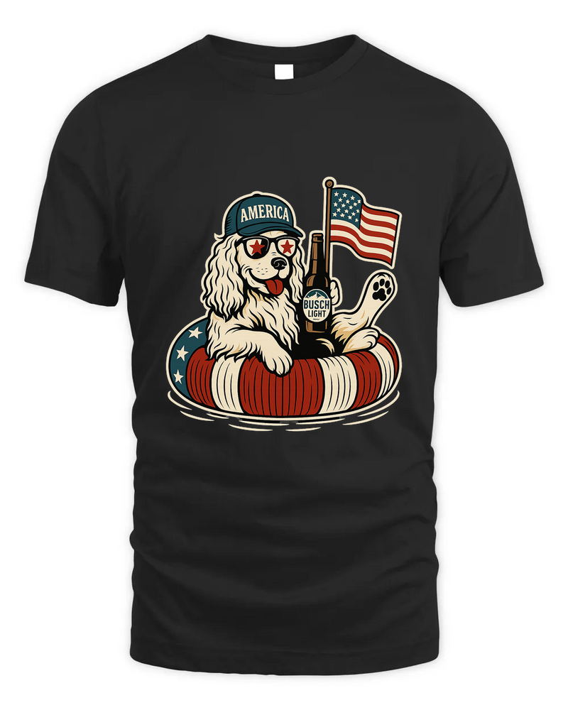 English Cocker Spaniel Shirt Funny 4Th Of July Floatie Design For Summer Beer Shirt, America Pool Party Shirt, Usa Flag Dog