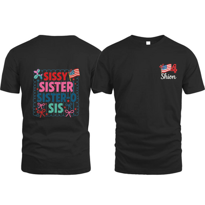 4Th Of July Sissy Shirt, Fourth Of July Kids Shirt, Summer Girl Shirt, 4Th Of July Shirt, Kids 4Th Of July Shirt, Little Sister Shirt, Usa Flag Shirt