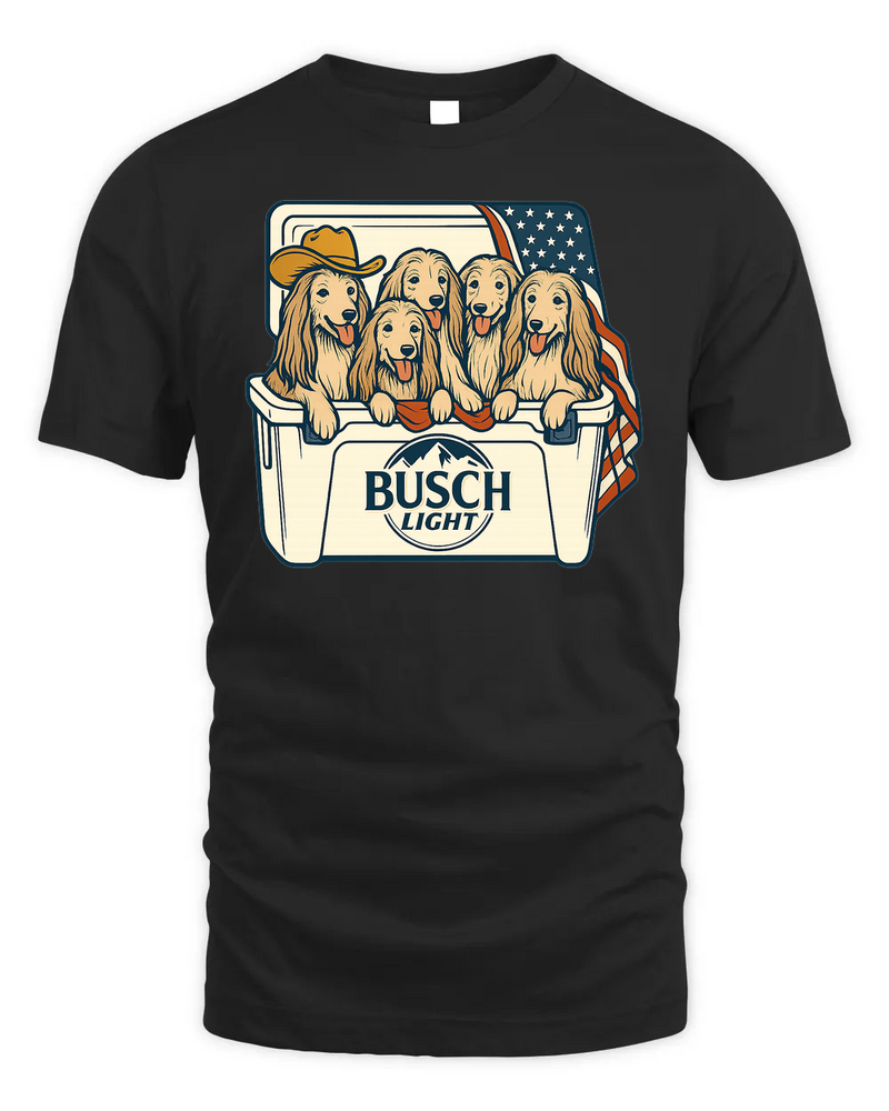 Afghan Hound Patriotic 4Th Of July Funny Beer Dog Cooler