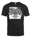 Russian Blue Patriotic 4Th Of July Funny Beer Cat Cooler