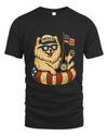 Pomeranian Patriotic Dog Shirt Funny 4Th Of July Floatie Design For Summer Beer Shirt, America Pool Party Shirt, Usa Flag Dog