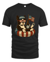 Boston Terrier Patriotic Dog Shirt Funny 4Th Of July Floatie Design For Summer Beer Shirt, America Pool Party Shirt, Usa Flag Dog