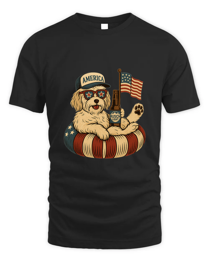 Havanese Patriotic Dog Shirt Funny 4Th Of July Floatie Design For Summer Beer Shirt, America Pool Party Shirt, Usa Flag Dog
