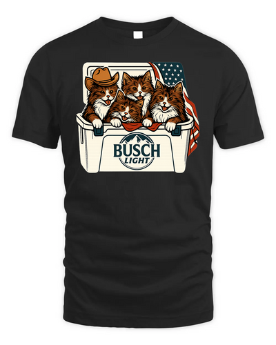 Norwegian Forest Cat Patriotic 4Th Of July Funny Beer Cat Cooler