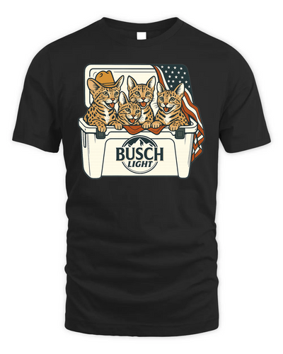 Savannah Cat Patriotic 4Th Of July Funny Beer Cat Cooler