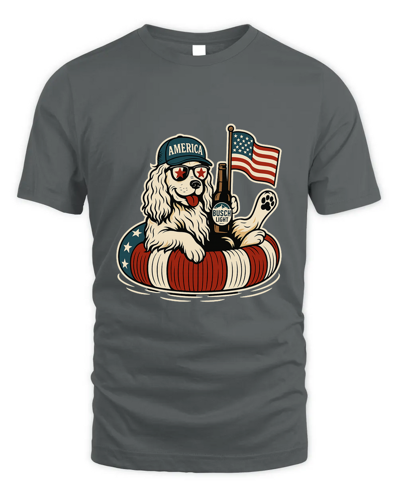 English Cocker Spaniel Shirt Funny 4Th Of July Floatie Design For Summer Beer Shirt, America Pool Party Shirt, Usa Flag Dog