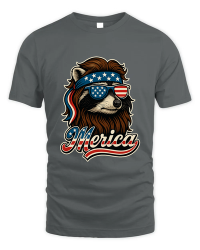 Cool Patriotic Raccoon With Sunglasses Png, Merica 4Th Of July Usa Shirt, American Flag Bandana Feral Animals Shirt, Funny Retro Independence Day Shirt