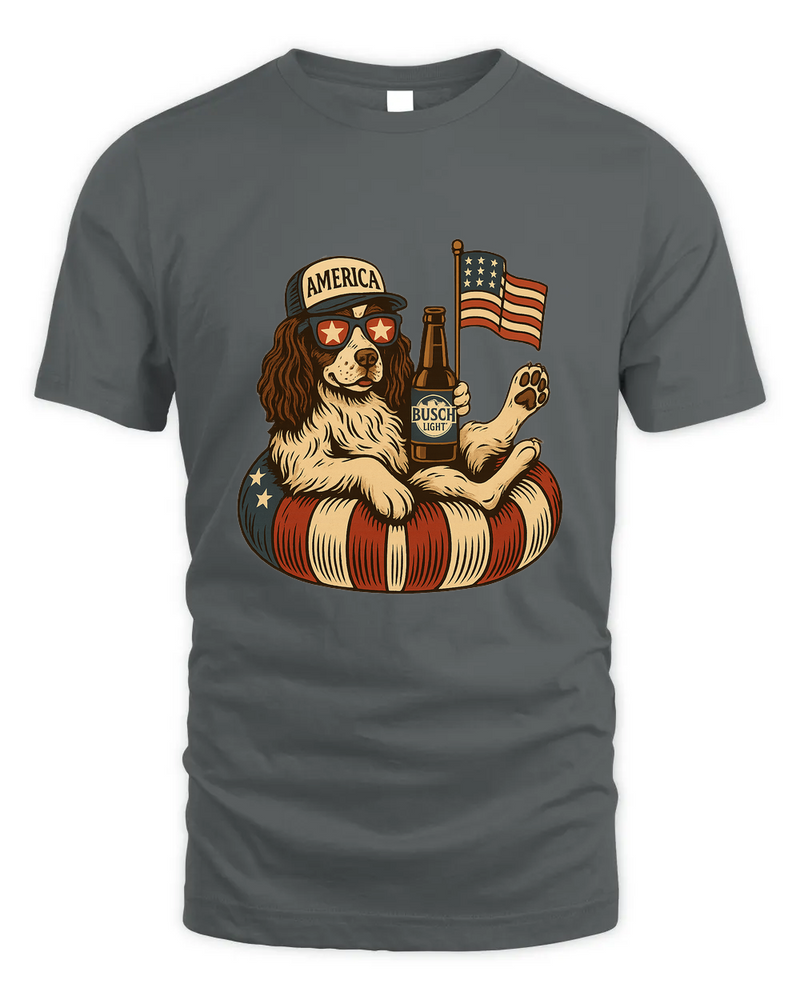 English Springer Spaniel Shirt Funny 4Th Of July Floatie Design For Summer Beer Shirt, America Pool Party Shirt, Usa Flag Dog