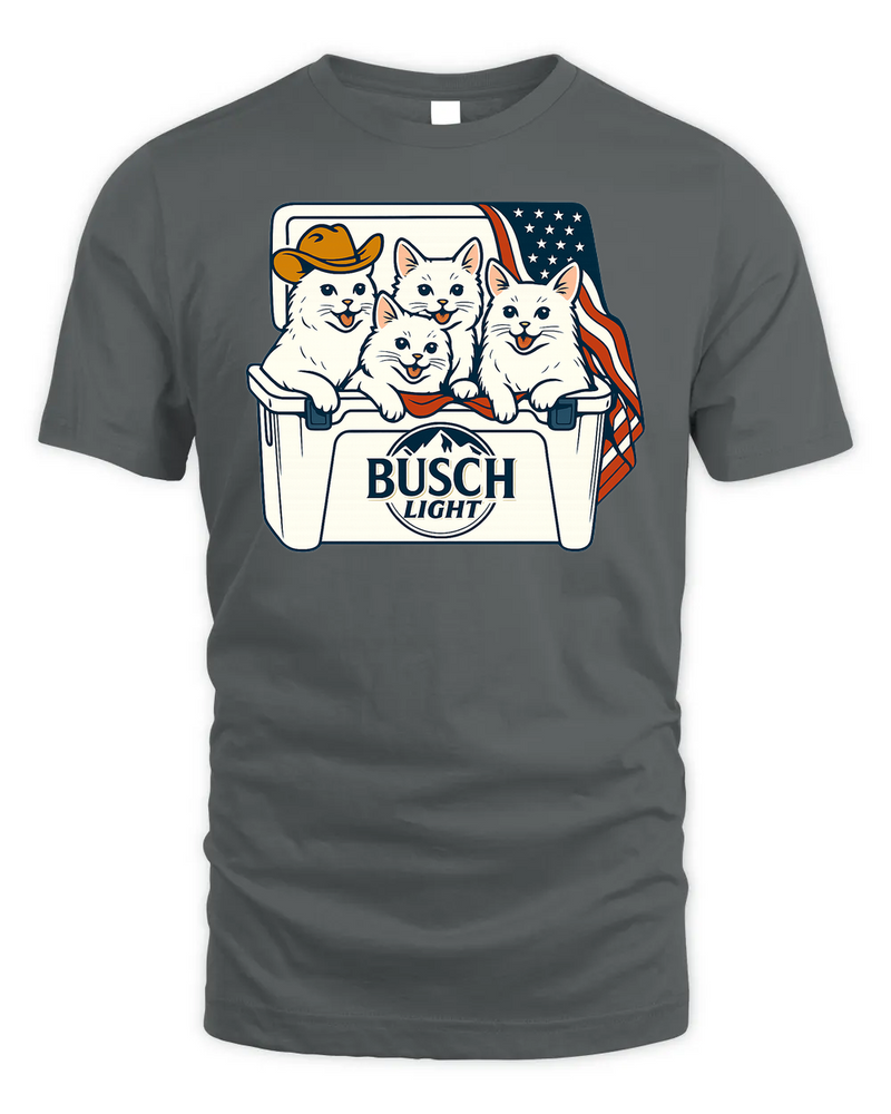 Turkish Angora Patriotic 4Th Of July Funny Beer Cat Cooler