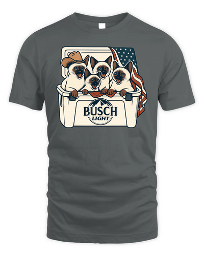 Siamese Patriotic 4Th Of July Funny Beer Cat Cooler