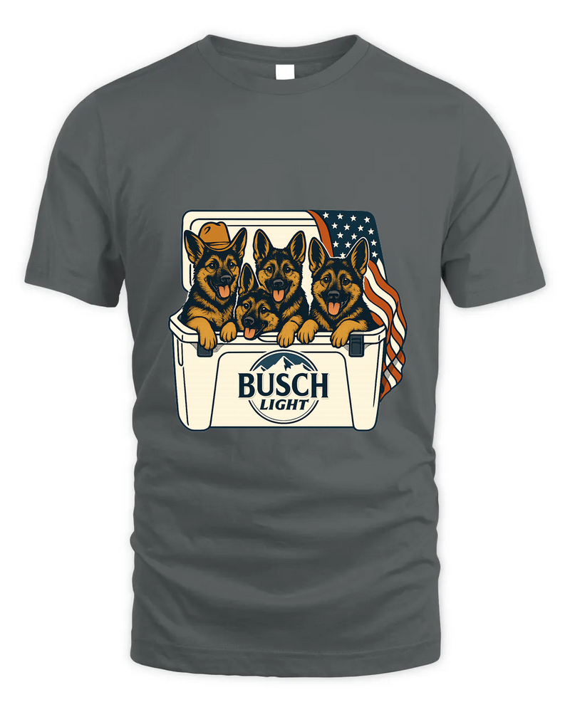 German Shepherd Patriotic 4Th Of July Funny Beer Dog Cooler, Independence Cooler Puppies, Summer 4Th Of Jult Cooler Beer, Dogs In Cooler Shirt