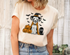 Chinese Crested Dog Halloween Shirt, Spooky Whippet Witch Shirt, Pumpkin Chinese Crested Dog, Halloween Dog Lover Gift