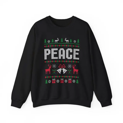 Funny ugly Christmas sweatshirts for couples, cute matching holiday outfits, plus 'I Come in Peace' sweatshirt for festive style