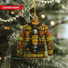 Custom Firefighter Ornament, Firefighter Uniform Wood Ornament, Birthday Gift for Dad Papa, Fireman Christmas Ornaments, Firefighter Gift 2