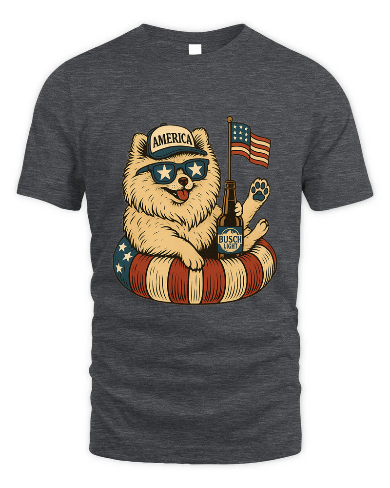Pomeranian Patriotic Dog Shirt Funny 4Th Of July Floatie Design For Summer Beer Shirt, America Pool Party Shirt, Usa Flag Dog