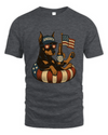Doberman Pinscher Patriotic Dog Shirt Funny 4Th Of July Floatie Design For Summer Beer Shirt, America Pool Party Shirt, Usa Flag Dog