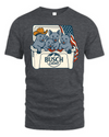 Russian Blue Patriotic 4Th Of July Funny Beer Cat Cooler