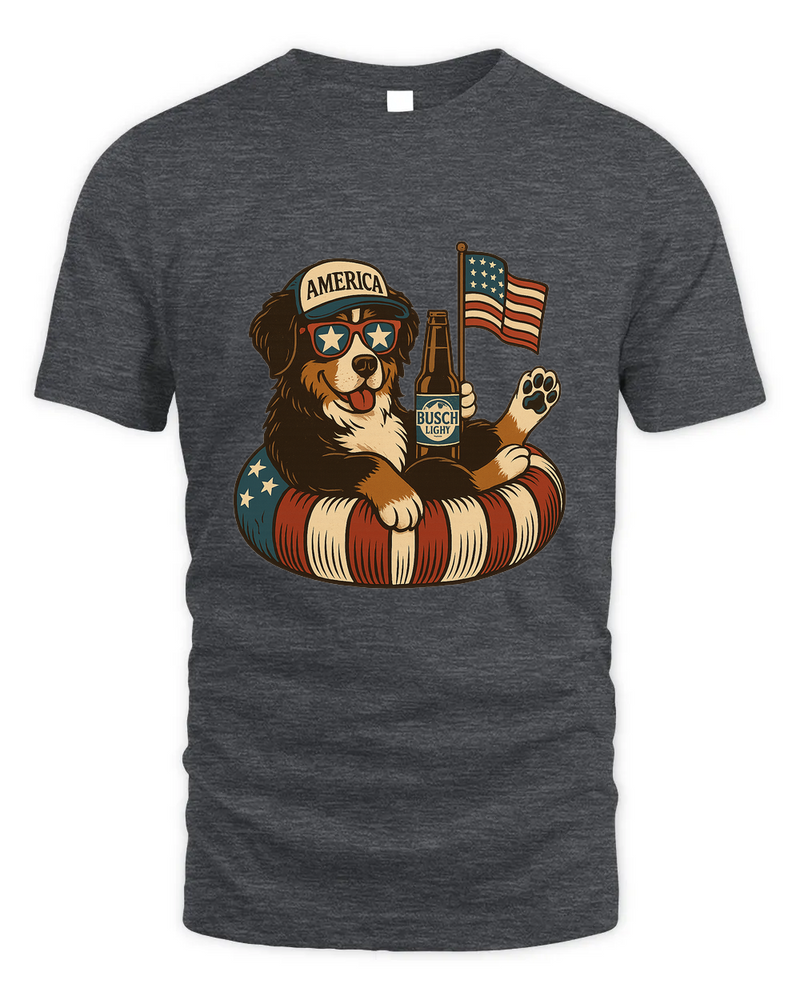 Bernese Mountain Dog Patriotic Dog Shirt Funny 4Th Of July Floatie Design For Summer Beer Shirt, America Pool Party Shirt, Usa Flag Dog
