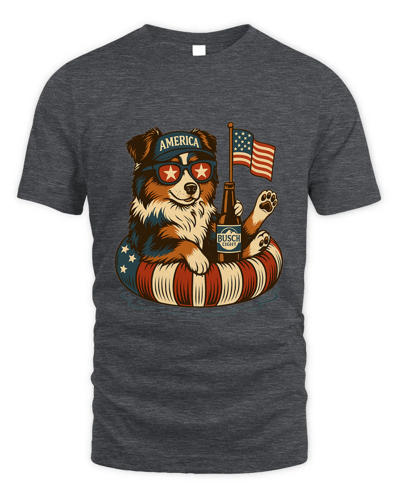 Miniature American Shepherd Patriotic Dog Shirt Funny 4Th Of July Floatie Design For Summer Beer Shirt, America Pool Party Shirt, Usa Flag Dog
