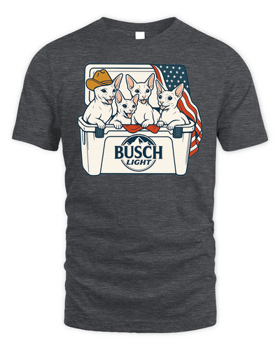 Cornish Rex Cat Patriotic 4Th Of July Funny Beer Cat Cooler