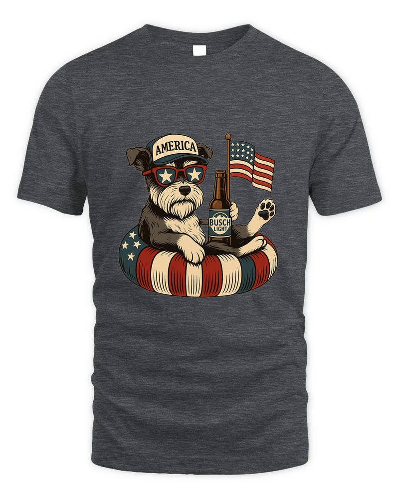 Miniature Schnauzer Patriotic Dog Shirt Funny 4Th Of July Floatie Design For Summer Beer Shirt, America Pool Party Shirt, Usa Flag Dog
