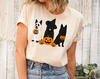 Ghost And Witch Belgian Sheepdog Halloween Shirt, Retro Halloween Shirt, Dog Lover Gift, Ghost Dog Tee