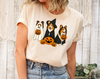Ghost And Witch Shetland Sheepdog Halloween Shirt, Retro Halloween Shirt, Dog Lover Gift, Ghost Dog Tee