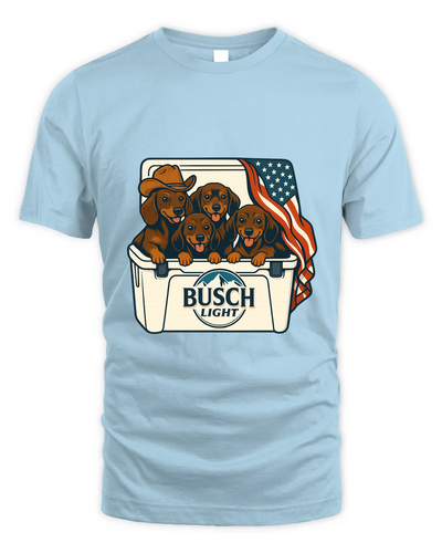 Dachshund Patriotic 4Th Of July Funny Beer Dog Cooler, Independence Cooler Puppies, Summer 4Th Of Jult Cooler Beer, Dogs In Cooler Shirt