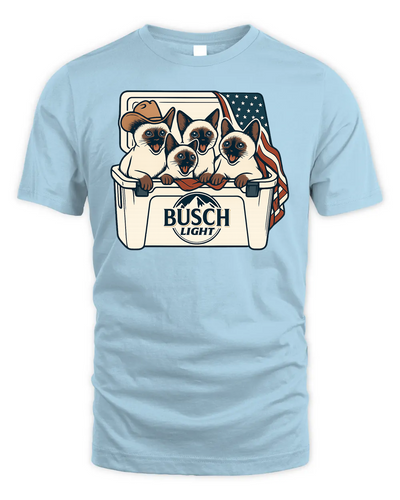 Siamese Patriotic 4Th Of July Funny Beer Cat Cooler