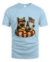 German Shepherd Dog Patriotic Dog Shirt Funny 4Th Of July Floatie Design For Summer Beer Shirt, America Pool Party Shirt, Usa Flag Dog