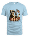 French Bulldog Patriotic Dog Shirt Funny 4Th Of July Floatie Design For Summer Beer Shirt, America Pool Party Shirt, Usa Flag Dog