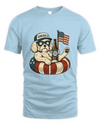 Shih Tzu Patriotic Dog Shirt Funny 4Th Of July Floatie Design For Summer Beer Shirt, America Pool Party Shirt, Usa Flag Dog