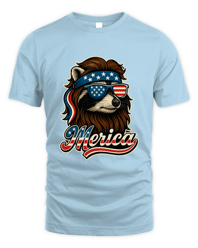 Cool Patriotic Raccoon With Sunglasses Png, Merica 4Th Of July Usa Shirt, American Flag Bandana Feral Animals Shirt, Funny Retro Independence Day Shirt