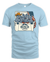 Russian Blue Patriotic 4Th Of July Funny Beer Cat Cooler