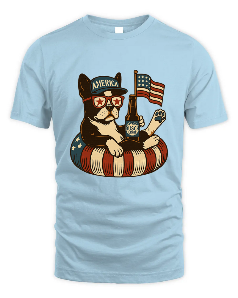 Boston Terrier Patriotic Dog Shirt Funny 4Th Of July Floatie Design For Summer Beer Shirt, America Pool Party Shirt, Usa Flag Dog