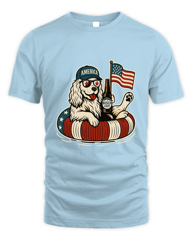English Cocker Spaniel Shirt Funny 4Th Of July Floatie Design For Summer Beer Shirt, America Pool Party Shirt, Usa Flag Dog