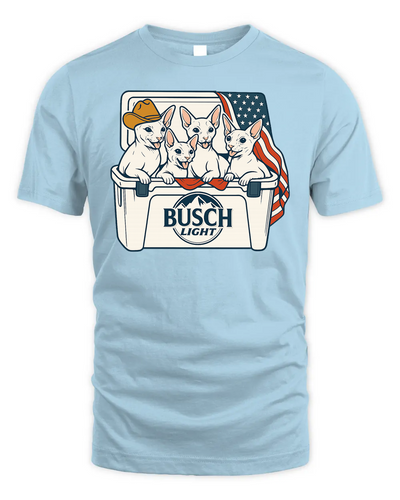 Cornish Rex Cat Patriotic 4Th Of July Funny Beer Cat Cooler