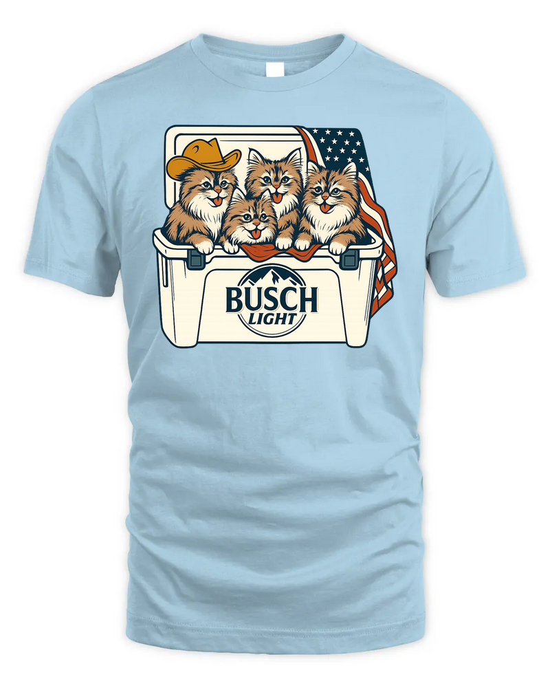 Siberian Cat Patriotic 4Th Of July Funny Beer Cat Cooler