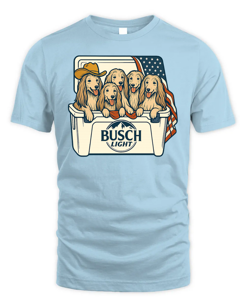 Afghan Hound Patriotic 4Th Of July Funny Beer Dog Cooler