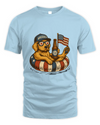 French Labrador Retriever Dog Shirt Funny 4Th Of July Floatie Design For Summer Beer Shirt, America Pool Party Shirt, Usa Flag Dog