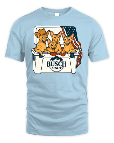 Oriental Patriotic 4Th Of July Funny Beer Cat Cooler