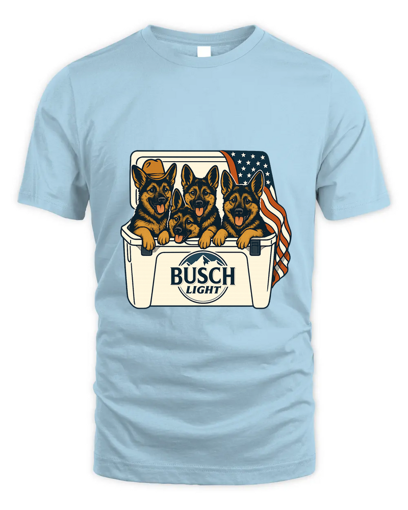 German Shepherd Patriotic 4Th Of July Funny Beer Dog Cooler, Independence Cooler Puppies, Summer 4Th Of Jult Cooler Beer, Dogs In Cooler Shirt