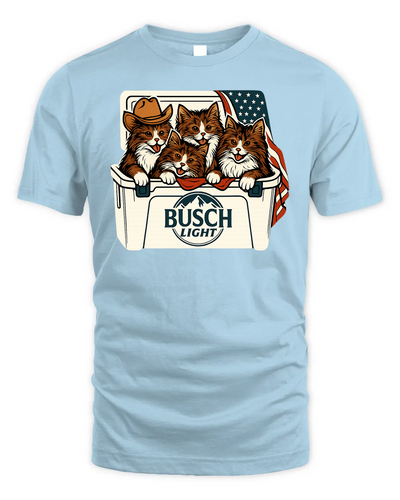 Norwegian Forest Cat Patriotic 4Th Of July Funny Beer Cat Cooler