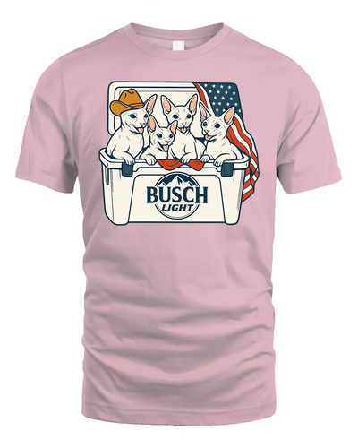Cornish Rex Cat Patriotic 4Th Of July Funny Beer Cat Cooler