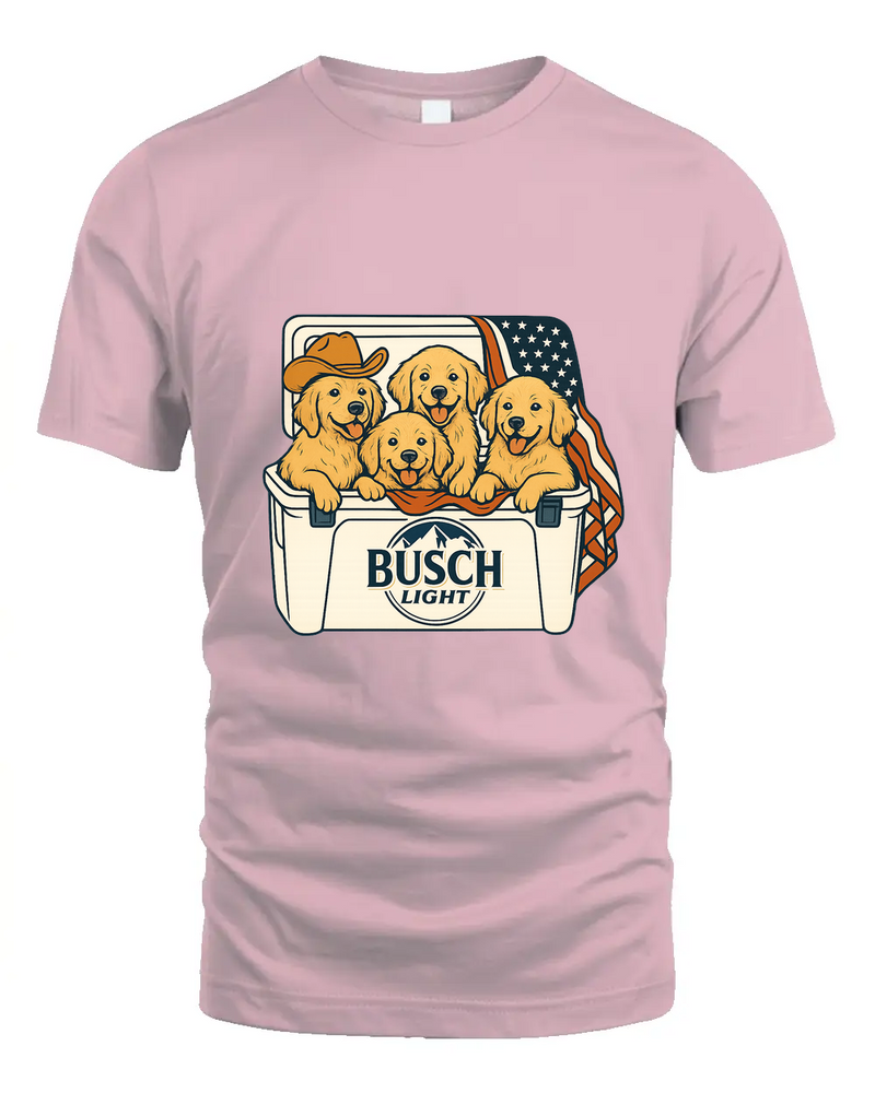 Golden Retriever Patriotic 4Th Of July Funny Beer Dog Cooler, Independence Cooler Puppies, Summer 4Th Of Jult Cooler Beer, Dogs In Cooler Shirt